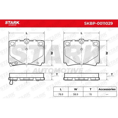 Brake Pads Set Stark SKBP-0011029 SKBP-0011029 - photo 8