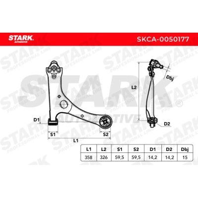 Control Arm Stark SKCA-0050177 SKCA-0050177 - photo 3