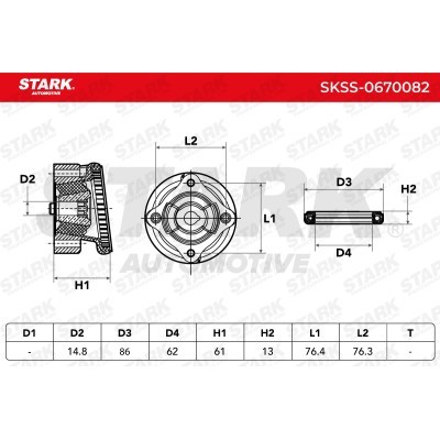 Strut Support Bearing Front Stark SKSS-0670082 SKSS-0670082 - photo 5