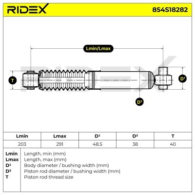 Shock Absorber RIDEX 854S18282 854S18282 - photo 8