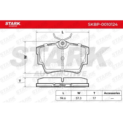 Brake Pads Set Stark SKBP-0010124 SKBP-0010124 - photo 3