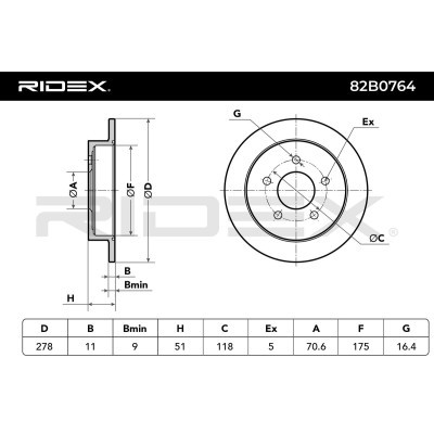 Brake Disc RIDEX 82B0764 82B0764 - photo 8