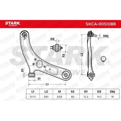 Control Arm Stark SKCA-0051088 SKCA-0051088 - photo 7