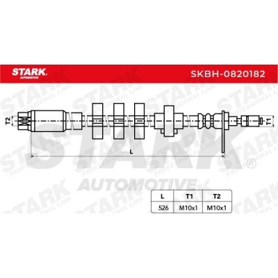 Brake Hose Stark SKBH-0820182 SKBH-0820182 - photo 4