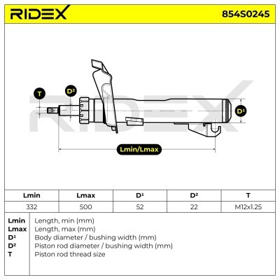 Shock Absorber RIDEX 854S0245 854S0245 - photo 10