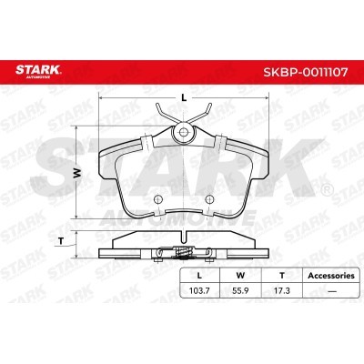 Brake Pads Set Stark SKBP-0011107 SKBP-0011107 - photo 2