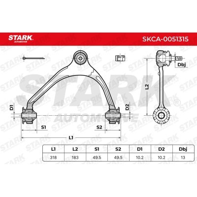 Control Arm Stark SKCA-0051315 SKCA-0051315 - photo 5