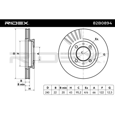 Brake Disc RIDEX 82B0894 82B0894 - photo 8