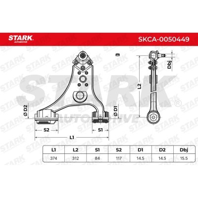 Control Arm Stark SKCA-0050449 SKCA-0050449 - photo 7