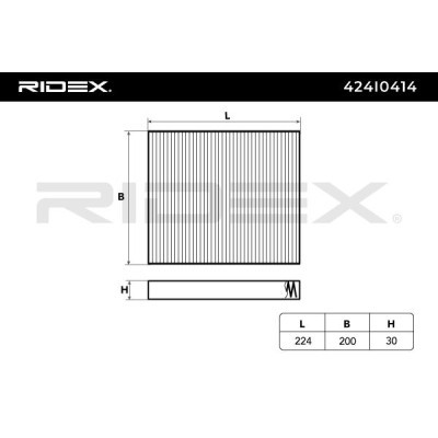Cabin Air Filter RIDEX 424I0414 424I0414 - photo 6
