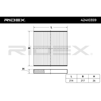 Cabin Air Filter RIDEX 424I0359 424I0359 - photo 9