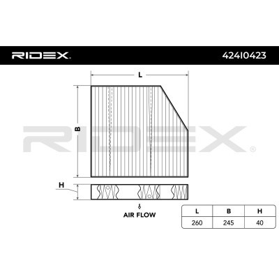 Cabin Air Filter RIDEX 424I0423 424I0423 - photo 2
