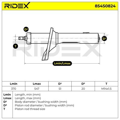 Shock Absorber RIDEX 854S0824 854S0824 - photo 4