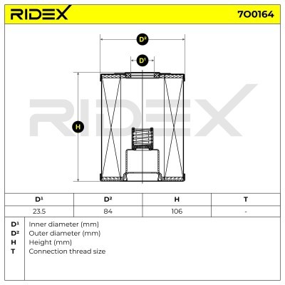 Oil Filter RIDEX 7O0164 7O0164 - photo 6