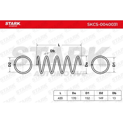 Suspension Spring Stark SKCS-0040031 SKCS-0040031 - photo 6