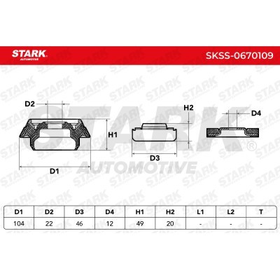 Strut Support Bearing Front Stark SKSS-0670109 SKSS-0670109 - photo 5