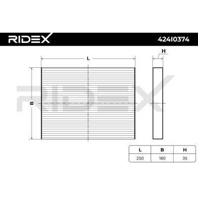 Cabin Air Filter RIDEX 424I0374 424I0374 - photo 6