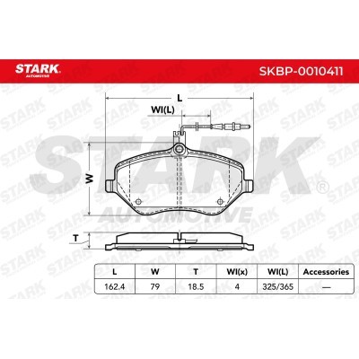 Brake Pads Set Stark SKBP-0010411 SKBP-0010411 - photo 4