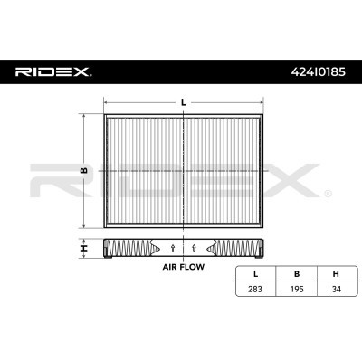 Cabin Air Filter RIDEX 424I0185 424I0185 - photo 3
