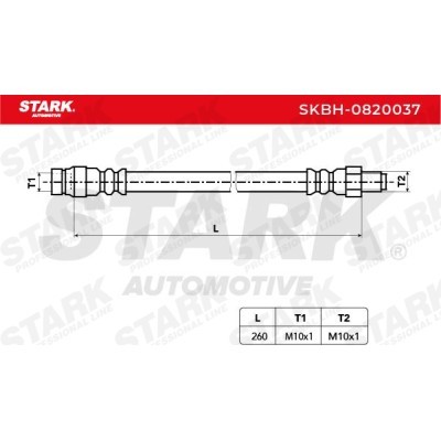 Brake Hose Stark SKBH-0820037 SKBH-0820037 - photo 4