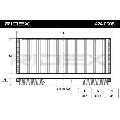 Cabin Air Filter RIDEX 424I0008 424I0008 - photo 4