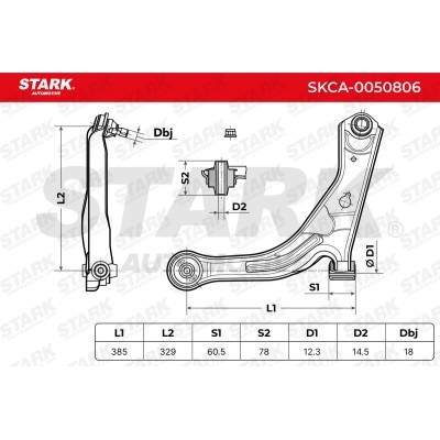 Control Arm Stark SKCA-0050806 SKCA-0050806 - photo 6
