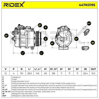 Compressor, Air Conditioning 447K0195 - photo 6