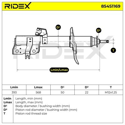 Shock Absorber RIDEX 854S1169 854S1169 - photo 6