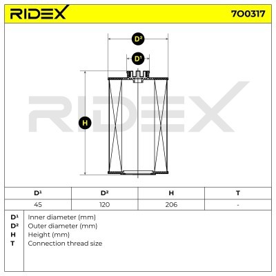 Oil Filter RIDEX 7O0317 7O0317 - photo 6