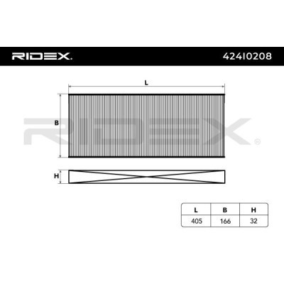 Cabin Air Filter RIDEX 424I0208 424I0208 - photo 2