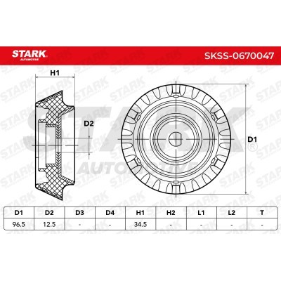 Strut Support Bearing Front Stark SKSS-0670047 SKSS-0670047 - photo 5