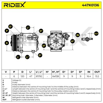 Compressor, Air Conditioning FORD Fiesta Mk6 Hatchback 447K0136 - photo 11