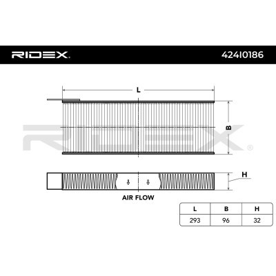 Cabin Air Filter RIDEX 424I0186 424I0186 - photo 3