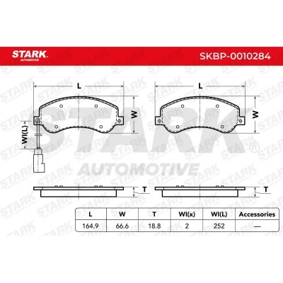 Brake Pads Set Stark SKBP-0010284 SKBP-0010284 - photo 3