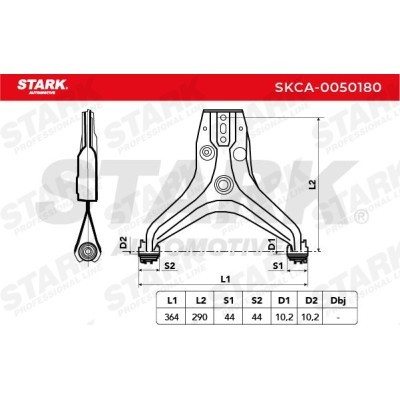 Control Arm Stark SKCA-0050180 SKCA-0050180 - photo 4