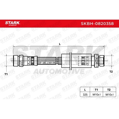 Brake Hose Stark SKBH-0820358 SKBH-0820358 - photo 2