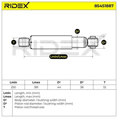 Shock Absorber RIDEX 854S1887 854S1887 - photo 6