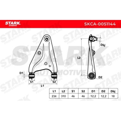 Control Arm Stark SKCA-0051144 SKCA-0051144 - photo 6