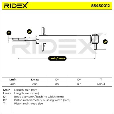 Shock Absorber RIDEX 854S0012 854S0012 - photo 10