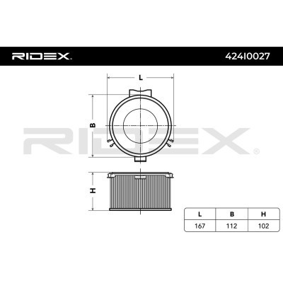Cabin Air Filter RIDEX 424I0027 424I0027 - photo 3