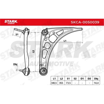 Control Arm Stark SKCA-0050039 SKCA-0050039 - photo 3
