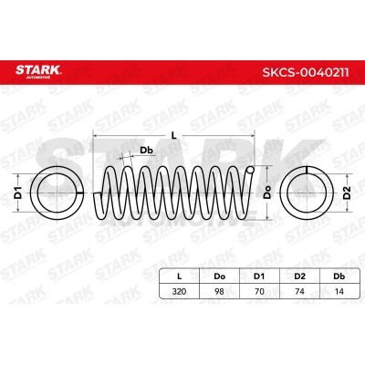 Suspension Spring Stark SKCS-0040211 SKCS-0040211 - photo 6