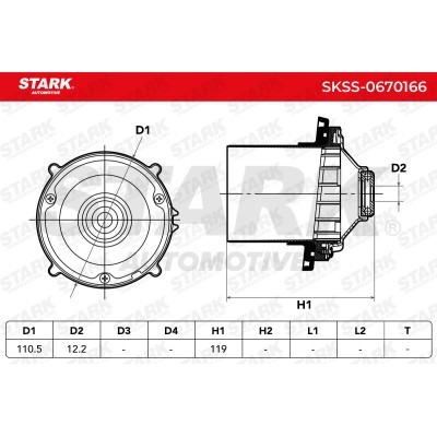 Strut Support Bearing Front Stark SKSS-0670166 SKSS-0670166 - photo 6
