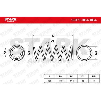 Suspension Spring Stark SKCS-0040184 SKCS-0040184 - photo 4