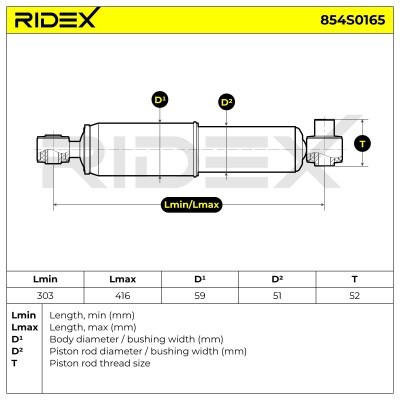 Shock Absorber RIDEX 854S0165 854S0165 - photo 8