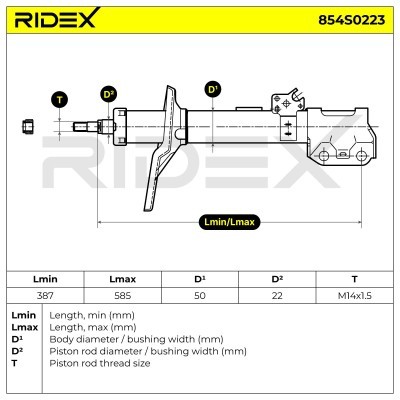 Shock Absorber RIDEX 854S0223 854S0223 - photo 6