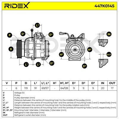 Compressor, Air Conditioning 447K0145 - photo 6