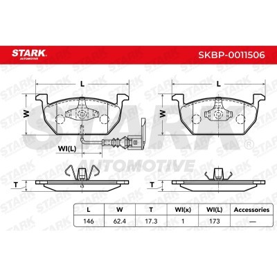 Brake Pads Set Stark SKBP-0011506 SKBP-0011506 - photo 3