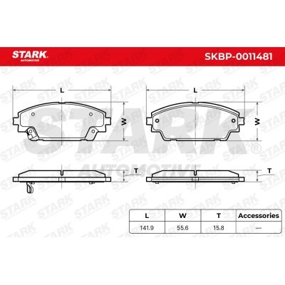 Brake Pads Set Stark SKBP-0011481 SKBP-0011481 - photo 5