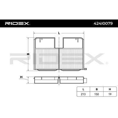 Cabin Air Filter RIDEX 424I0079 424I0079 - photo 3